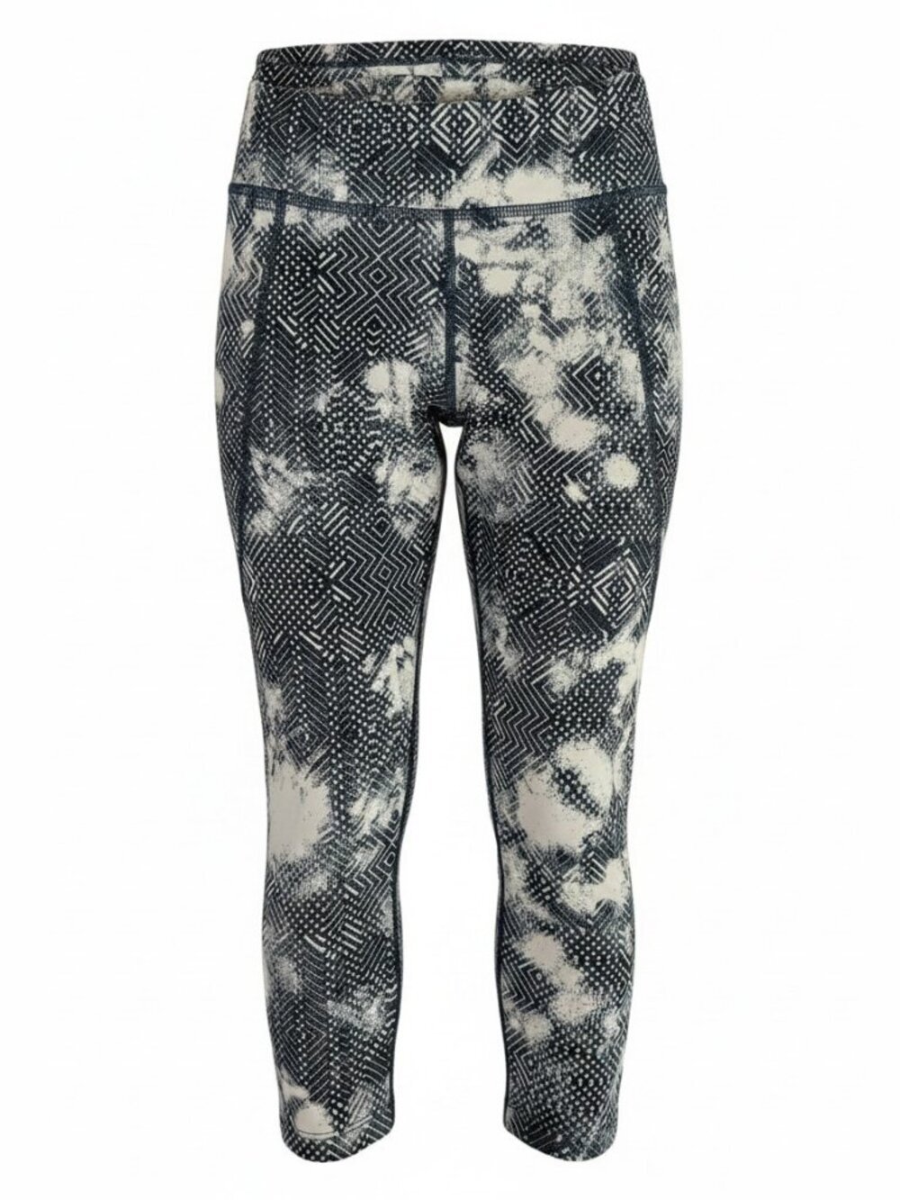 THE NORTH FACE Urban Navy White On The Go Capri Cropped Compression Leggings S